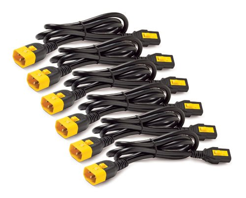 Power Cord Kit (6 ea), Locking, C13 to C14, 0.6m - obrázek produktu