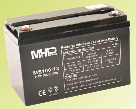 Pb akumulátor MHPower VRLA AGM 12V/ 100Ah (MS100-12 - obrázek produktu