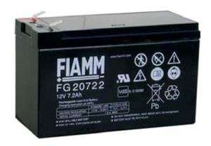 Fiamm olověná baterie FG20722 12V/ 7,2Ah Faston 6,3 - obrázek produktu