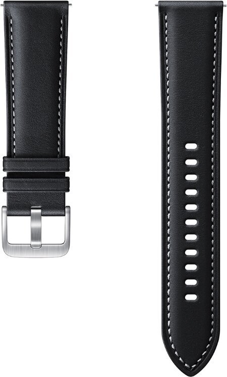Samsung Stitch Leather Band (20mm, S/ M) Black - obrázek produktu