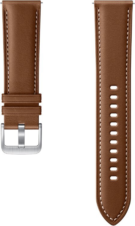 Samsung Stitch Leather Band (20mm, S/ M) Brown - obrázek produktu