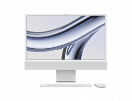 Apple iMac 24/ 23,5"/ 4480 x 2520/ M3/ 8GB/ 256GB SSD/ M3/ Sonoma/ Silver/ 1R  (MQR93CZ/A)
