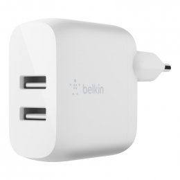 BELKIN Dual USB-A nabíječka, 12W X2  (WCB002vfWH)