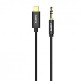 Baseus audio kabel Yiven z USB-C na Jack 3,5mm černý  (6953156262553)