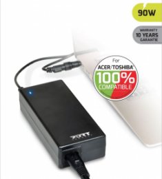 PORT CONNECT ACER/ TOSHIBA 100% napájecí adaptér k notebooku,19V, 4,74A, 90W, 3xACER/ TOSHIBA konektor  (900007-ACTO)