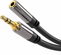 PremiumCord HQ stíněný prodlužovací kabel Jack 3.5mm - Jack 3.5mm M/ F 3m  (kjqmf3)
