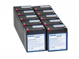 Náhradní baterie pro UPS HP Compaq R3000 XR - kit (10ks baterií)  (AVA-PBUPS-HPR3000XR-KIT)