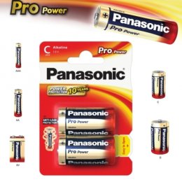Alkalická baterie C Panasonic Pro Power LR14 2ks  (09832)