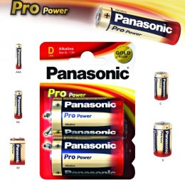 Alkalická baterie D Panasonic Pro Power LR20 2ks  (09834)