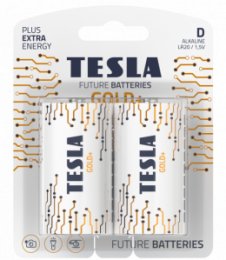 TESLA - baterie D GOLD+, 2 ks, LR20  (12200220)