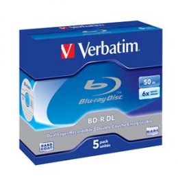 VERBATIM BD-R DL(5-Pack)Jewel/ 6x/ 50GB  (43748)