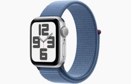 Apple Watch SE/ 40mm/ Silver/ Sport Band/ Winter Blue  (MRE33QC/A)