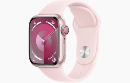 Apple Watch S9 Cell/ 45mm/ Pink/ Sport Band/ Light Pink/ -M/ L  (MRML3QC/A)