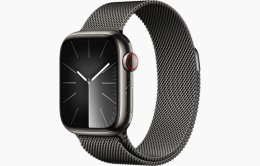 Apple Watch S9 Cell/ 45mm/ Graphite/ Elegant Band/ Graphite  (MRMX3QC/A)
