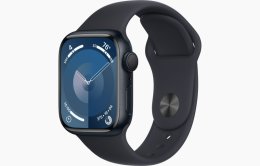Apple Watch S9/ 41mm/ Midnight/ Sport Band/ Midnight/ -M/ L  (MR8X3QC/A)