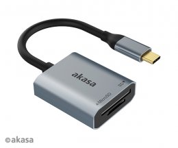 AKASA USB 3.2 Type-C Dual čtečka karet  (AK-CR-10BK)