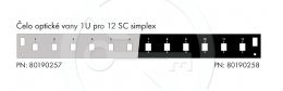 Čelo optické vany 1U pro 12 SC simplex BK  (80190258)