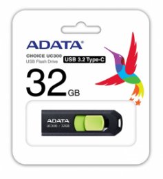 ADATA UC300/ 32GB/ USB 3.2/ USB-C/ Černá  (ACHO-UC300-32G-RBK/GN)
