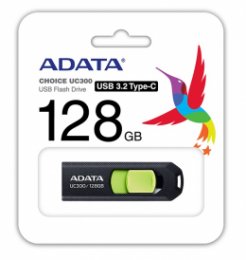 ADATA UC300/ 128GB/ USB 3.2/ USB-C/ Černá  (ACHO-UC300-128G-RBK/GN)