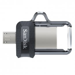SanDisk Ultra Dual Drive/ 64GB/ 150MBps/ USB 3.0/ Micro USB + USB-A/ Černá  (SDDD3-064G-G46)