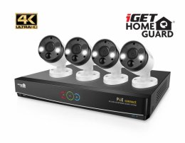 iGET HGNVK84904 - Kamerový UltraHD 4K PoE set, 8CH NVR + 4x IP 4K kamera, zvuk, SMART W/ M/ Andr/ iOS  (HGNVK84904)