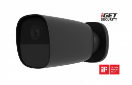 iGET SECURITY EP26 Black - WiFi bateriová FullHD kamera, IP65, zvuk, samostatná a pro alarm M5-4G CZ  (EP26 Black)