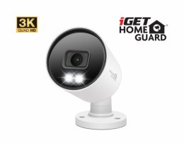 iGET HGPRO858 - CCTV 3K kamera, SMART detekce, IP66, zvuk, IR noční přísvit 40m, LED přísvit 30m  (HGPRO858)