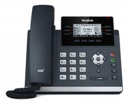 Yealink SIP-T42U SIP telefon, PoE, 2,7" 192x64 LCD, 15 prog.tl.,2xUSB, GigE  (SIP-T42U)