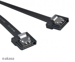 AKASA - Super slim SATA kabel - 50 cm - 2 ks  (AK-CBSA05-BKT2)