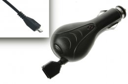Samonavíjecí nabíječka do auta ALIGATOR micro USB 1A, originální  (CLALINAV)