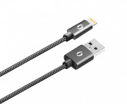 ALIGATOR PREMIUM 2A kabel, Lightning 50cm, černý  (DATKP37)