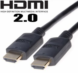 PremiumCord HDMI 2.0 High Speed+Ethernet, zlacené konektory, 0,5 m  (kphdm2-05)