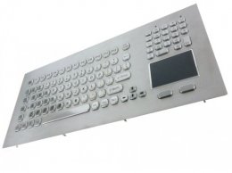 KB020 – Průmyslová nerezová klávesnice s touchpadem do panelu, CZ, USB, IP65  (KB020)