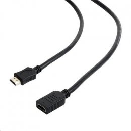 Kabel HDMI-HDMI M/ F 1,8m, 1.4, prodlužovací černý  (CC-HDMI4X-6)