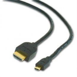 Kabel HDMI-HDMI micro 1,8m, 1.3, M/ M stíněný,zl.,č  (CC-HDMID-6)