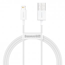 Baseus Datový kabel Superior Series USB/ Lightning 1m (2.4 A) bílá  (6953156205413)