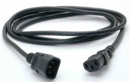 PremiumCord Prodlužovací kabel - síť 230V, IEC 320 C13 - C14, 0.5 m  (kps05)