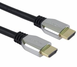 PremiumCord ULTRA HDMI 2.1 High Speed + Ethernet kabel 8K@60Hz,zlacené 1m  (kphdm21z1)