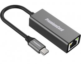 PremiumCord Převodník USB-C na Gigabit kon. RJ45  (ku31ether02)