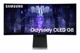 Samsung/ Odyssey G85SB/ 34"/ OLED/ 3440x1440/ 175Hz/ 0,1ms/ Silver/ 2R  (LS34BG850SUXEN)