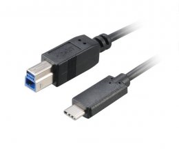 AKASA - USB 3.1 typ C na typ B adaptér - 100 cm  (AK-CBUB28-10BK)