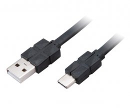 AKASA - USB 2.0 typ C na typ A kabel - 30 cm  (AK-CBUB43-03BK)