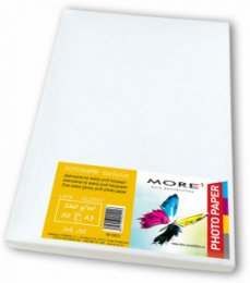 Fotopapír lesklý bílý kompatibilní s A3, 260g/ m2kompatibilní s ink. tisk, 50ks  (M10603)