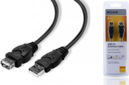 BELKIN USB 2.0 prodluž. kabel A-A, standard, 1.8 m  (F3U153bt1.8M)