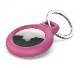 Belkin pouzdro s kroužkem na klíče pro Airtag růžové  (F8W973btPNK)