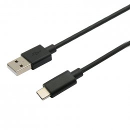 Kabel C-TECH USB 2.0 AM na Type-C kabel (AM/ CM), 1m, černý  (CB-USB2C-10B)