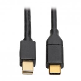 Tripplite Adaptér USB-C /  Mini DisplayPort (Samec/ Samec), 4K 60Hz, černá, 1.8m  (U444-006-MDP)