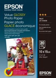 EPSON Value Glossy Photo Paper 10x15cm 20 sheet  (C13S400037)