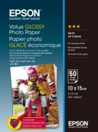 EPSON Value Glossy Photo Paper 10x15cm 50 sheet  (C13S400038)