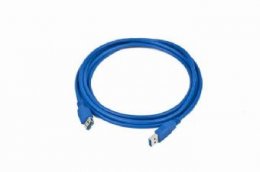 Kabel USB A-A 3m USB 3.0 prodlužovací, modrý  (CCP-USB3-AMAF-10)